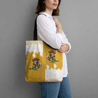 Western Yoke Tote Bag Drunk Parrot Cowboy Style - Wonder Print Shop