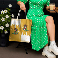 Western Yoke Tote Bag Drunk Parrot Cowboy Style - Wonder Print Shop