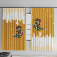 Western Yoke Window Curtain Drunk Parrot Cowboy Style - Wonder Print Shop