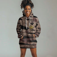 African Halloween Egypt Mummy Wrap Hoodie Dress Golden Winged Scarab Badge