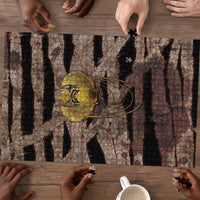African Halloween Egypt Mummy Wrap Puzzle Golden Winged Scarab Badge