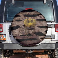 African Halloween Egypt Mummy Wrap Spare Tire Cover Golden Winged Scarab Badge