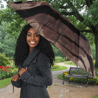 African Halloween Egypt Mummy Wrap Umbrella Golden Winged Scarab Badge