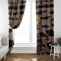 African Halloween Egypt Mummy Wrap Window Curtain Golden Winged Scarab Badge