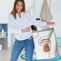 Halloween Ready For Candy Corn Laundry Basket Creepy Ant Trail