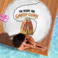 Halloween Ready For Candy Corn Beach Blanket Creepy Ant Trail