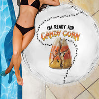 Halloween Ready For Candy Corn Beach Blanket Creepy Ant Trail