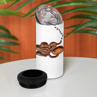 Halloween Ready For Candy Corn 4 in 1 Can Cooler Tumbler Creepy Ant Trail
