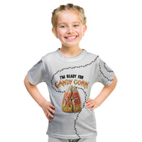 Halloween Ready For Candy Corn Kid T Shirt Creepy Ant Trail
