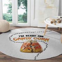 Halloween Ready For Candy Corn Round Carpet Creepy Ant Trail