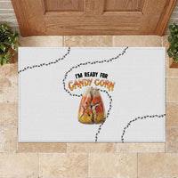 Halloween Ready For Candy Corn Rubber Doormat Creepy Ant Trail