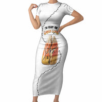 Halloween Ready For Candy Corn Short Sleeve Bodycon Dress Creepy Ant Trail
