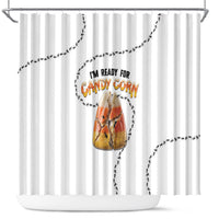 Halloween Ready For Candy Corn Shower Curtain Creepy Ant Trail