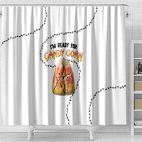 Halloween Ready For Candy Corn Shower Curtain Creepy Ant Trail