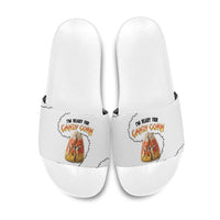 Halloween Ready For Candy Corn Slide Sandals Creepy Ant Trail