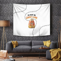 Halloween Ready For Candy Corn Tapestry Creepy Ant Trail