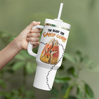 Halloween Ready For Candy Corn Tumbler With Handle Creepy Ant Trail