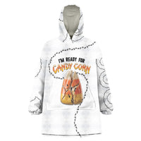 Halloween Ready For Candy Corn Wearable Blanket Hoodie Creepy Ant Trail