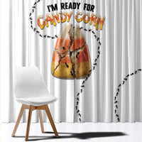 Halloween Ready For Candy Corn Window Curtain Creepy Ant Trail