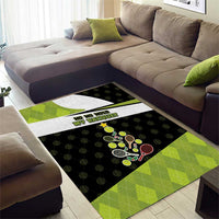Tennis Christmas Area Rug Ho Ho Hold My Racquet - Wonder Print Shop