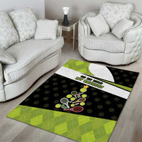 Tennis Christmas Area Rug Ho Ho Hold My Racquet - Wonder Print Shop