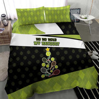 Tennis Christmas Bedding Set Ho Ho Hold My Racquet - Wonder Print Shop