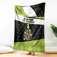 Tennis Christmas Blanket Ho Ho Hold My Racquet - Wonder Print Shop