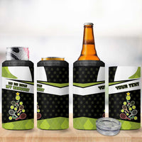 Personalized Tennis Christmas 4 in 1 Can Cooler Tumbler Ho Ho Hold My Racquet - Wonder Print Shop