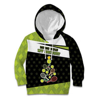 Personalized Tennis Christmas Kid Hoodie Ho Ho Hold My Racquet - Wonder Print Shop