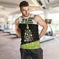 Personalized Tennis Christmas Men Tank Top Ho Ho Hold My Racquet - Wonder Print Shop