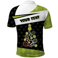 Personalized Tennis Christmas Polo Shirt Ho Ho Hold My Racquet - Wonder Print Shop