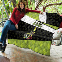 Tennis Christmas Quilt Ho Ho Hold My Racquet - Wonder Print Shop