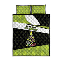 Tennis Christmas Quilt Bed Set Ho Ho Hold My Racquet - Wonder Print Shop