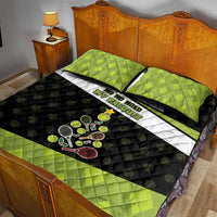 Tennis Christmas Quilt Bed Set Ho Ho Hold My Racquet - Wonder Print Shop