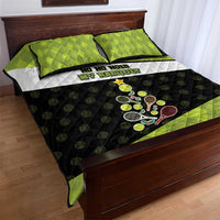 Tennis Christmas Quilt Bed Set Ho Ho Hold My Racquet - Wonder Print Shop