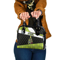 Tennis Christmas Shoulder Handbag Ho Ho Hold My Racquet - Wonder Print Shop