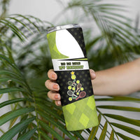 Personalized Tennis Christmas Skinny Tumbler Ho Ho Hold My Racquet - Wonder Print Shop