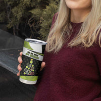 Personalized Tennis Christmas Tumbler Cup Ho Ho Hold My Racquet - Wonder Print Shop