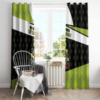 Tennis Christmas Window Curtain Ho Ho Hold My Racquet - Wonder Print Shop