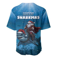 Merry Sharkmas Baseball Jersey I Am Dreaming Of A Great White Christmas - Wonder Print Shop