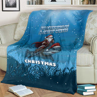 Merry Sharkmas Blanket I Am Dreaming Of A Great White Christmas - Wonder Print Shop