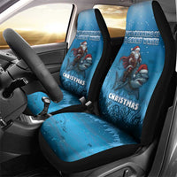 Merry Sharkmas Car Seat Cover I Am Dreaming Of A Great White Christmas - Wonder Print Shop