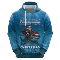 Merry Sharkmas Hoodie I Am Dreaming Of A Great White Christmas - Wonder Print Shop