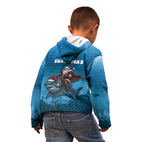Merry Sharkmas Kid Hoodie I Am Dreaming Of A Great White Christmas - Wonder Print Shop