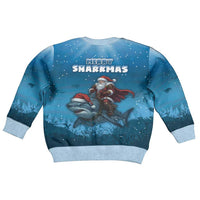 Merry Sharkmas Kid Ugly Christmas Sweater I Am Dreaming Of A Great White Christmas - Wonder Print Shop
