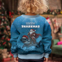 Merry Sharkmas Kid Ugly Christmas Sweater I Am Dreaming Of A Great White Christmas - Wonder Print Shop