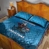 Merry Sharkmas Quilt Bed Set I Am Dreaming Of A Great White Christmas - Wonder Print Shop