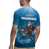 Merry Sharkmas Rugby Jersey I Am Dreaming Of A Great White Christmas - Wonder Print Shop