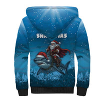 Merry Sharkmas Sherpa Hoodie I Am Dreaming Of A Great White Christmas - Wonder Print Shop