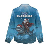 Merry Sharkmas Women Casual Shirt I Am Dreaming Of A Great White Christmas - Wonder Print Shop